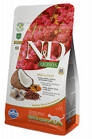 Farmina N&D Quinoa Adult Cat Skin&Coat с сельдью, кокосом и куркумой